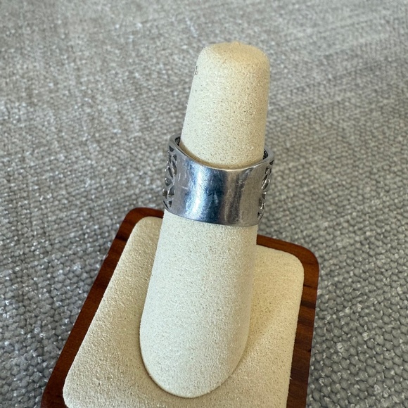 Sterling Silver Turquoise and Lapis RIng - Picture 6 of 7